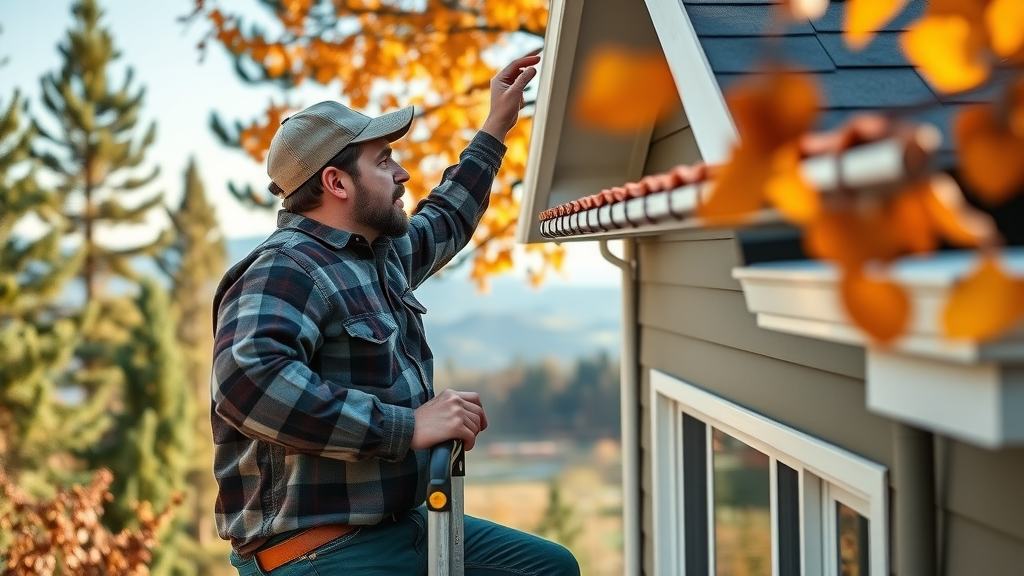home maintenance roof inspection and unclogging gutters in central oregon, ice dams prevention
