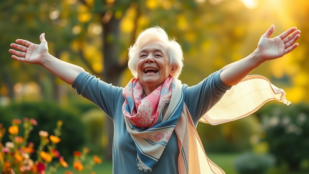 energy healing therapies pain management vitality active senior adult outdoors
