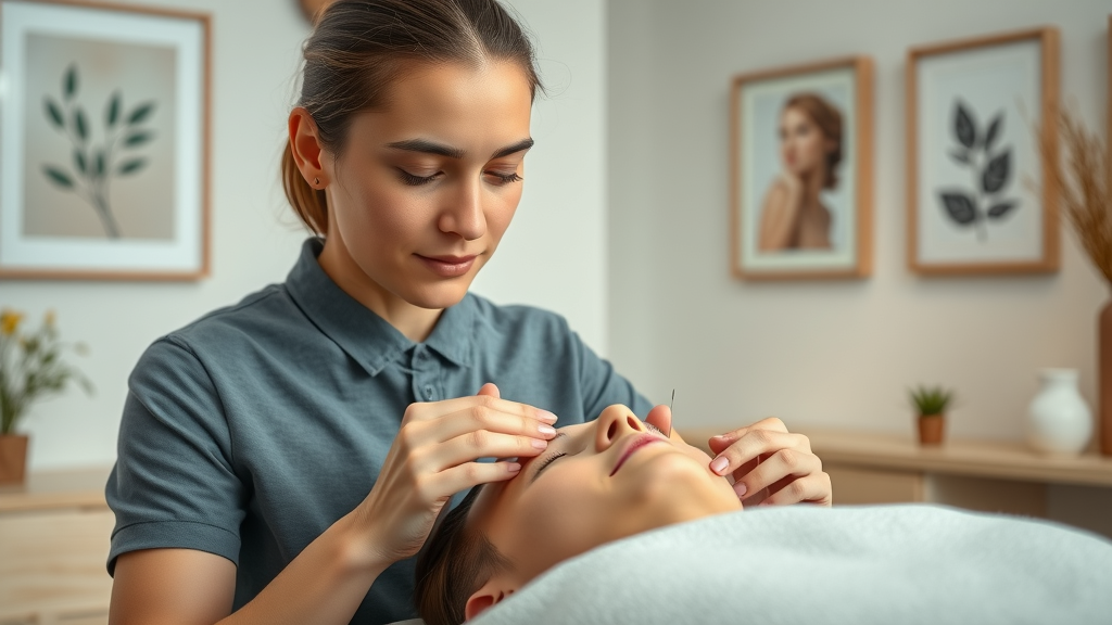 acupuncture for chronic pain relief in Oregon, calming clinic and relaxed patient