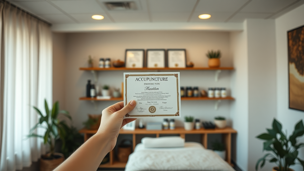 acupuncturist consulting with patient before acupuncture treatment in Central Oregon