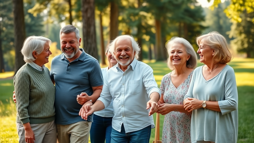 Healthy, smiling multigenerational family, radiating vitality and wellness, enjoying an outdoor gathering, Oregon park scene, naturopathy oregon